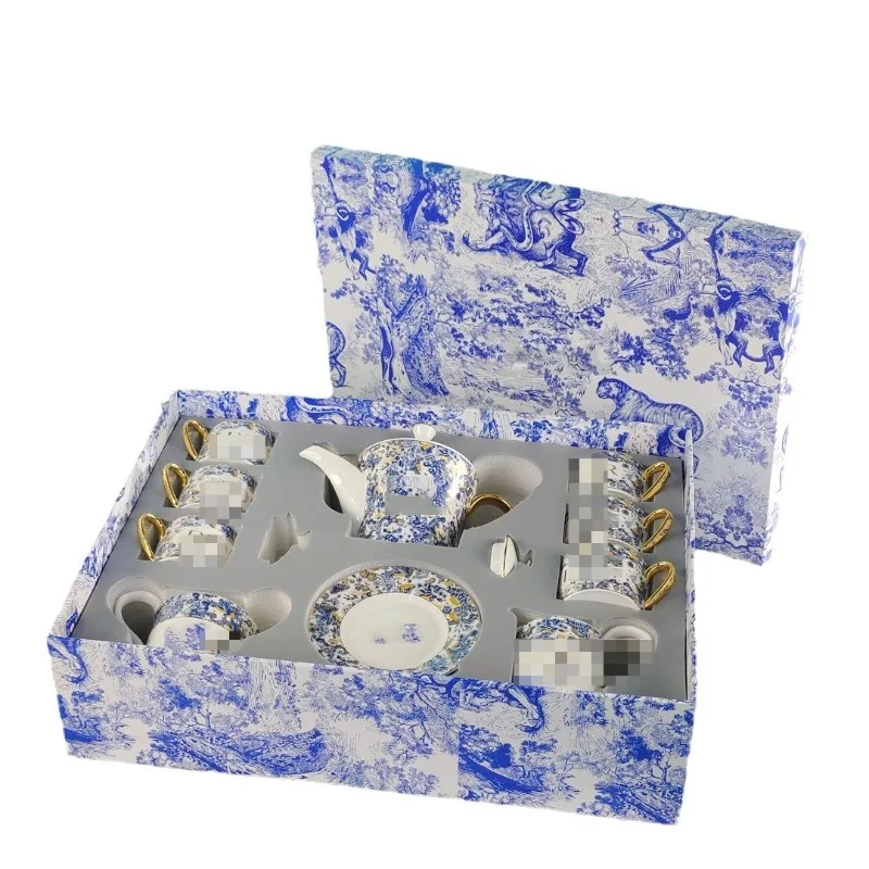 

Bone china coffee cup afternoon teapot tea set