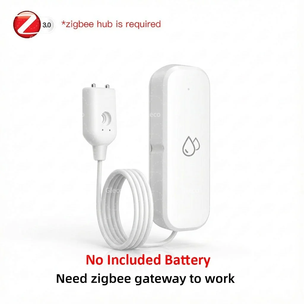 Zigbee TUYA Wasserleck-Detektor Smart Life Flut- und Leckagesensor für Smart Home Küche Bad Keller 2MQTT Gateway erforderlich