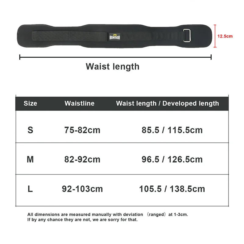 1PC GOUNOD FITNESS EVA BELT DEADLIFT SQUAT WEIGHTLIFTING TRAINING CORSET HIGH INTENSITY EXERCISE TRAINING WAIST GUARD