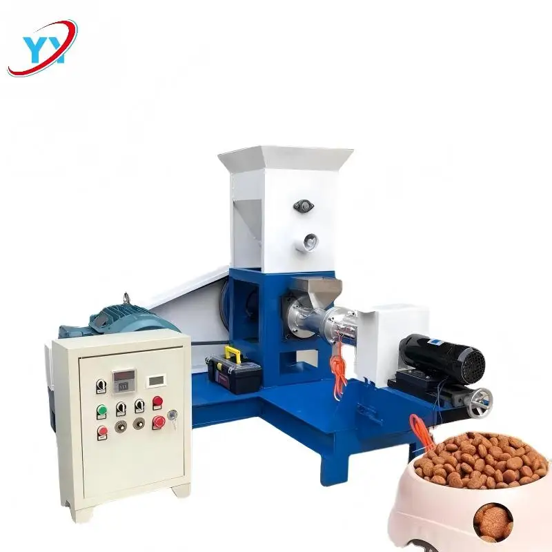 YYD Cat Food Extrusion & Puffing Machine with Engine 220V/380V 5.5KW 50KG/H Capacity