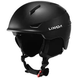 Lixada Snowboard Helmet with Detachable Earmuff Professional Skiing Helmet with Goggle Fixed Strap Snow Sports Helmet