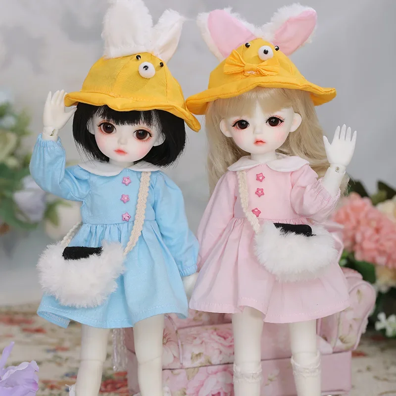 LCC Miyo and Ayane 1/6 Doll BJD Resin pink dress dolls fullset complete professional makeup Toy Gifts movable joint doll