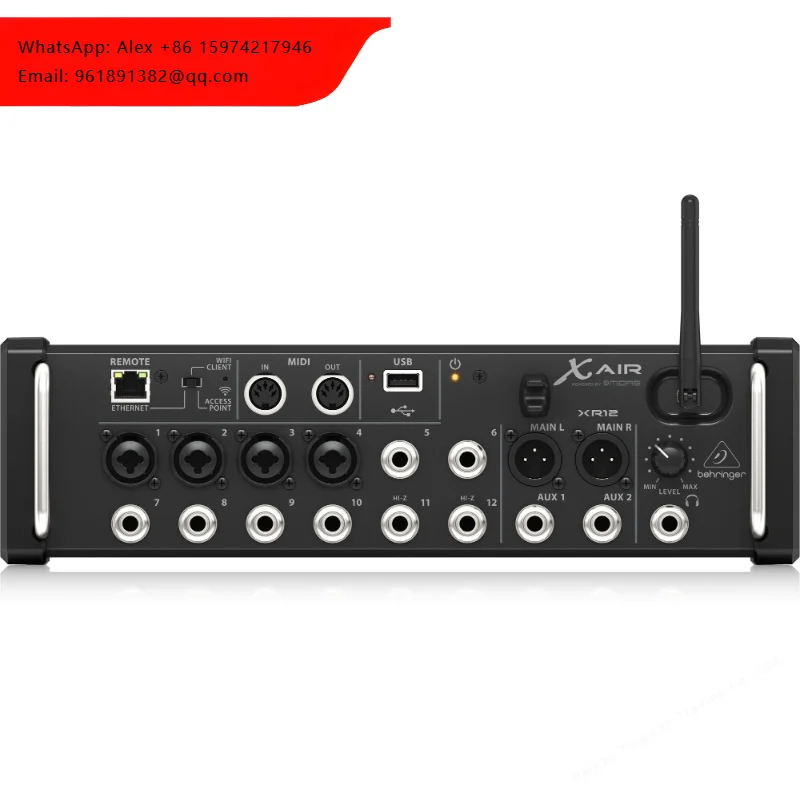 

Behringer XR12 With Fan 18 Channel Digital Audio Mixer Sound Controller Integrated WiFi Module/USB Stereo Recorder