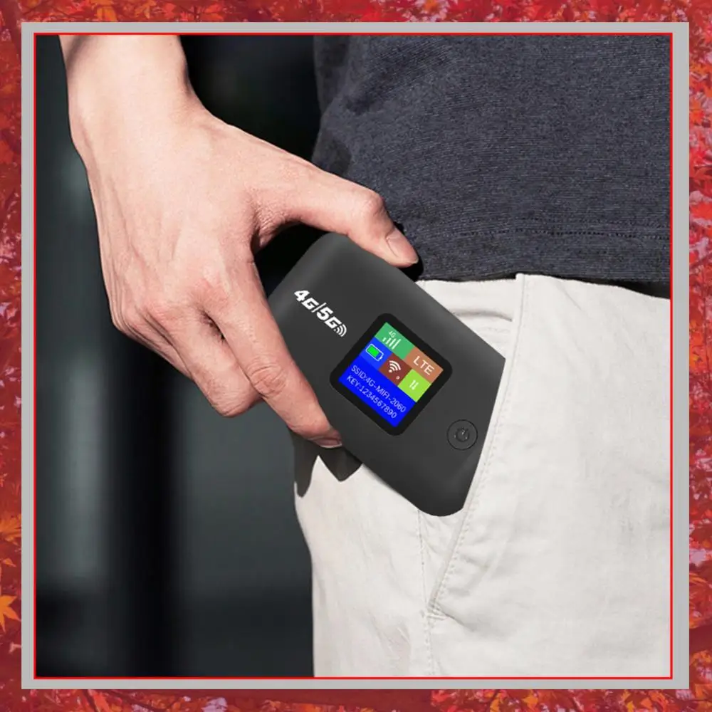 Pocket Wireless WiFi 150Mbps Portable Wireless Modem 3000mAh Mini Outdoor WIFI Hotspot with SIM Card Slot 4G Pocket WiFi Router