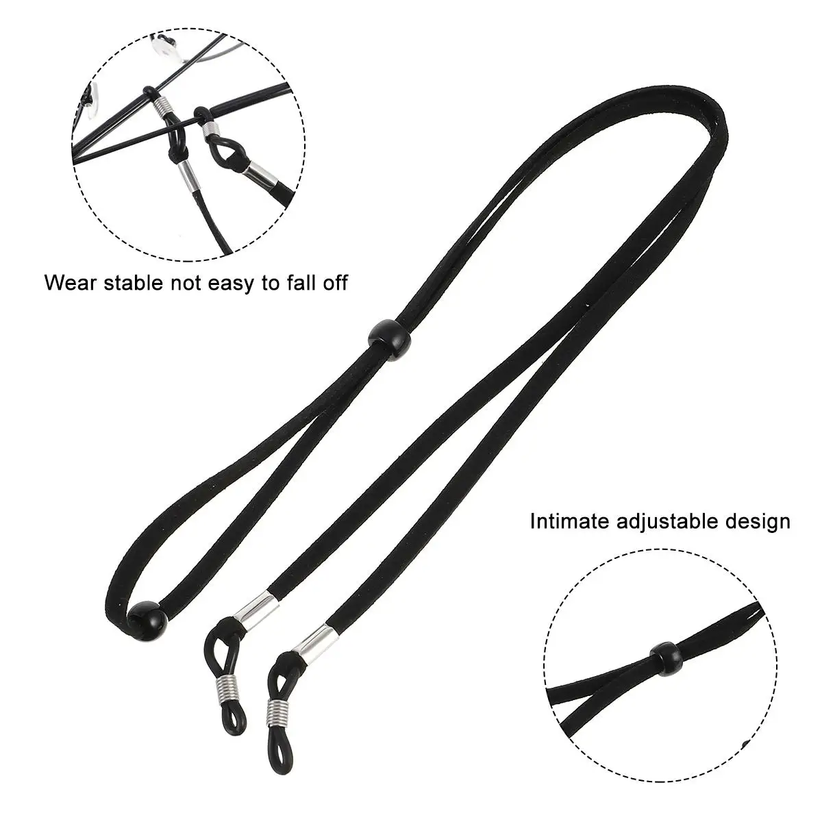 6 Pcs Non slip Glasses Rope Durable Fabric Eyeglasses Sports Chain Accessories Lanyard Anti skid Multicolor Adjustable