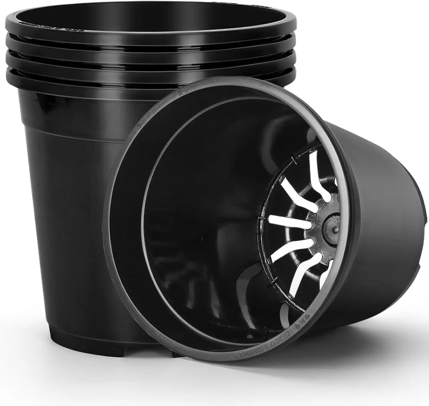 

2/3/5/7/10 Gallon Plant Pots, Sturdy Plastic with Drainage Holes for Seedlings, Vegetables, Succulents