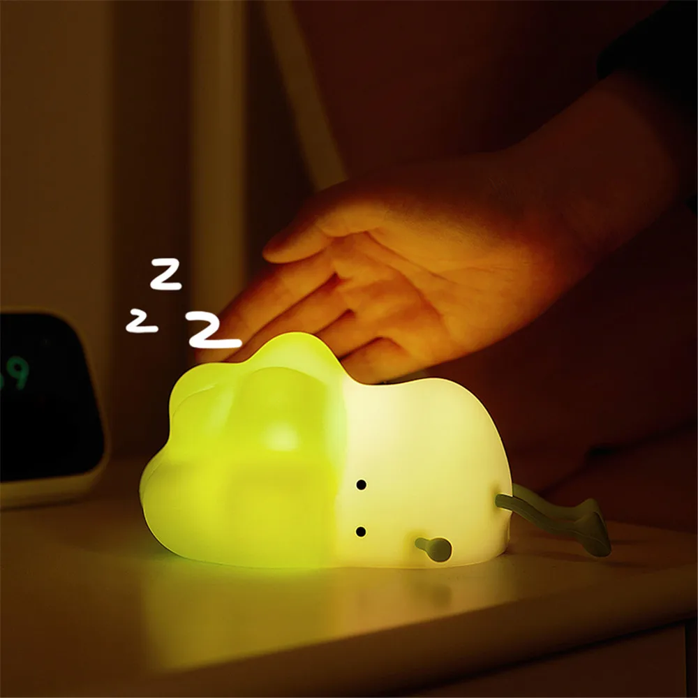 Small Lying Vegetable Night Light Lights Bedside Table Nightlights Sleeping Lamp Cabbage Atmosphere Light