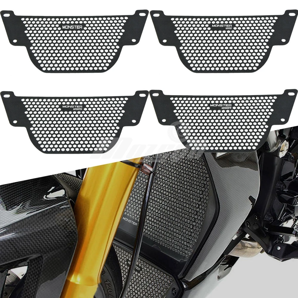 

For Ducati Monster 1200 1200S 1200R 2013 2014 2015 2016 2017 2018 2019 2020 2021 Radiator Grille Cover Water Oil Cooler Guards