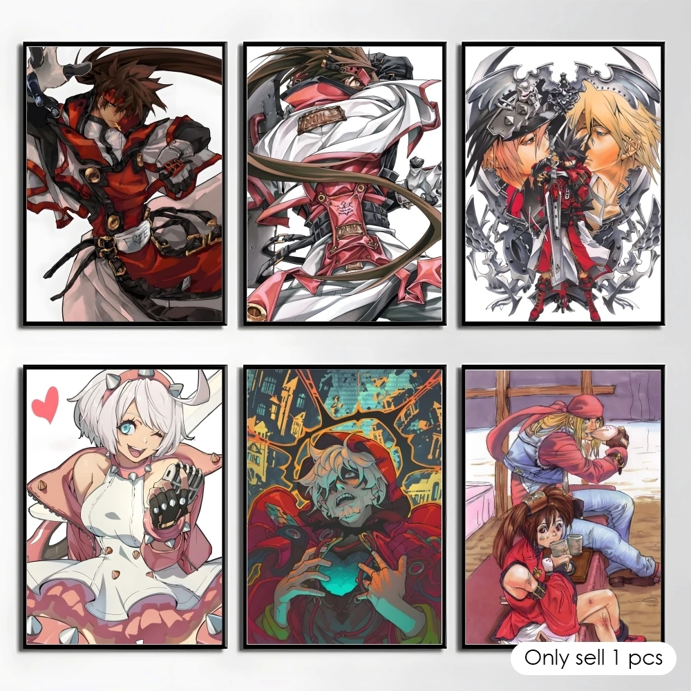 Video Game G-Guilty Gear Poster Elegant And Affordable Wall Art Stickers For Dormitory Living Room And Bedroom Spaces
