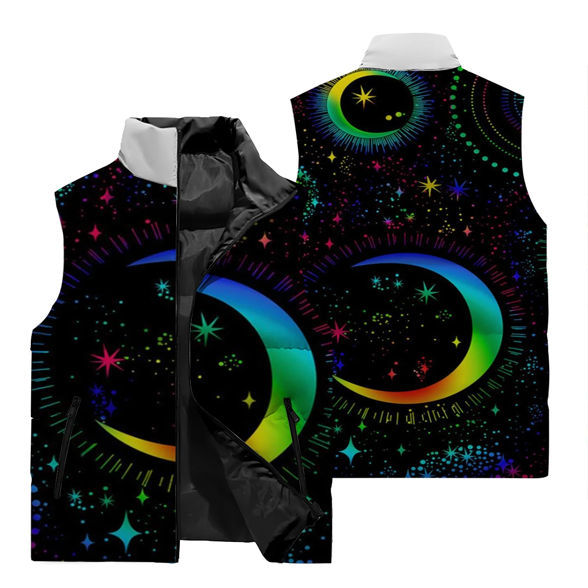 2024 Autumn Winter New Vests Popular Men's Fashion 3D Printing Pattern Men And Women With Harajuku New Chinese Style