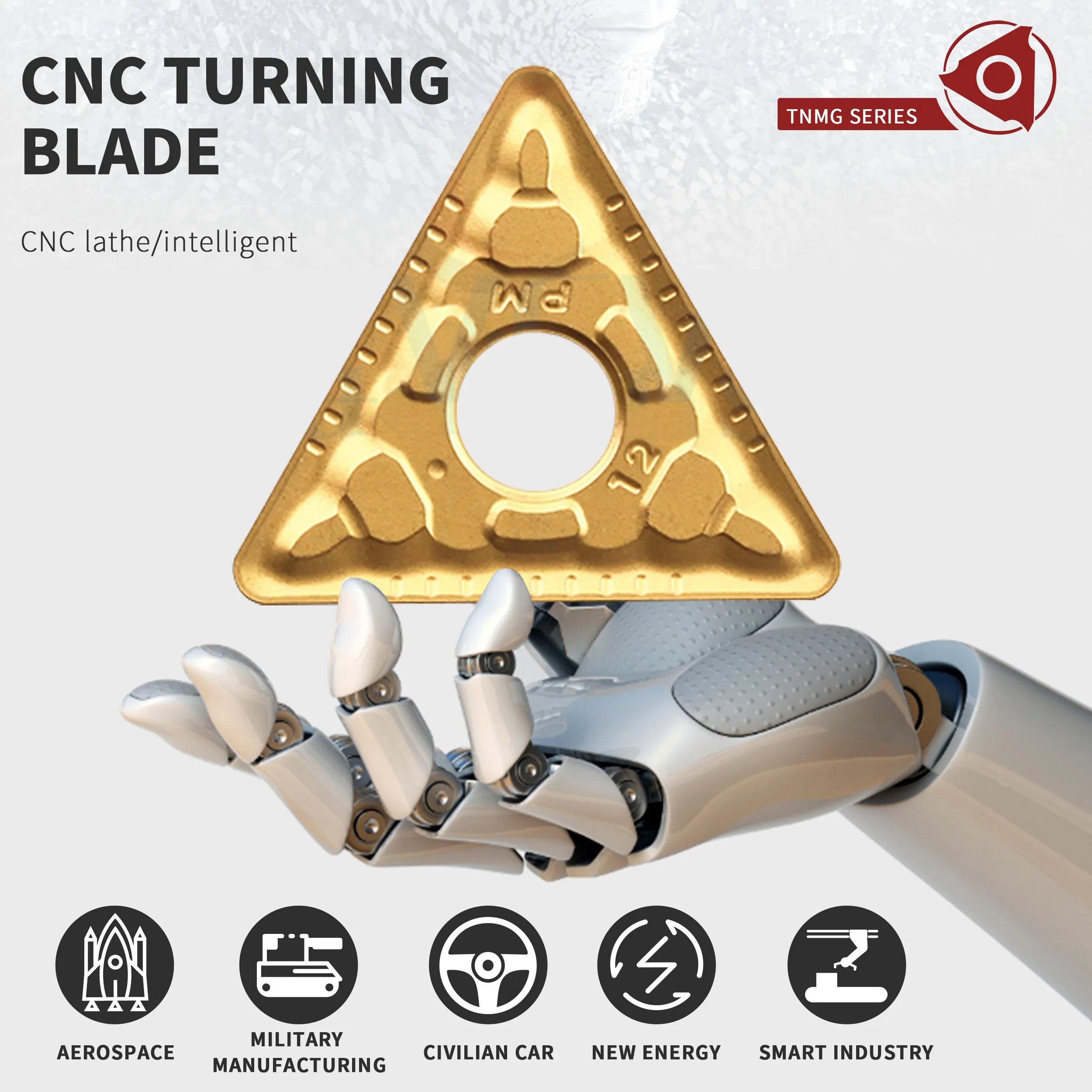 10 Chiếc TNMG220408 TNMG220412-PM LF9018 Tiện Bằng Máy CNC Cắt Dụng Cụ Quay Rau Carbide Gia Công Lắp Cao Chất Lượng Tốt Khả Năng Chống Trầy
