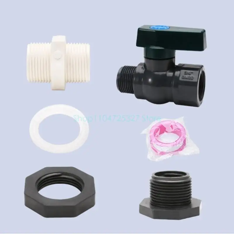 

Durable Spigot Set for Rain Barrels Quick Install Plastic Valves Spigot Set for Home and Garden Water Systems