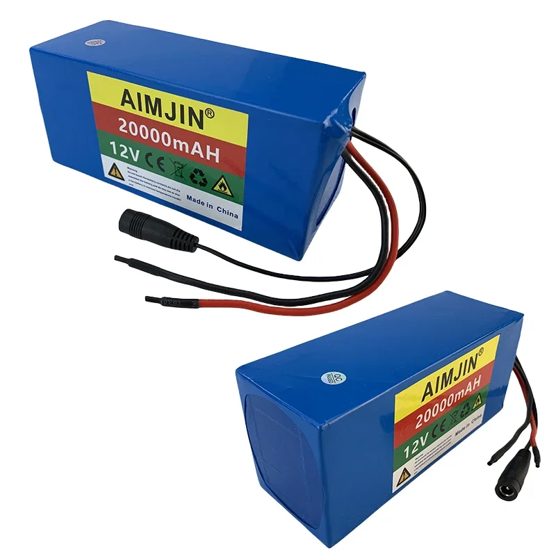 12V 20000mAh lithium ion rechargeable battery pack