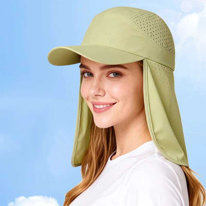 Fisherman Hat Men Women Neck Flap Cap Summer Sun Protection Breathable Accessory For Hike Climb Outdoor