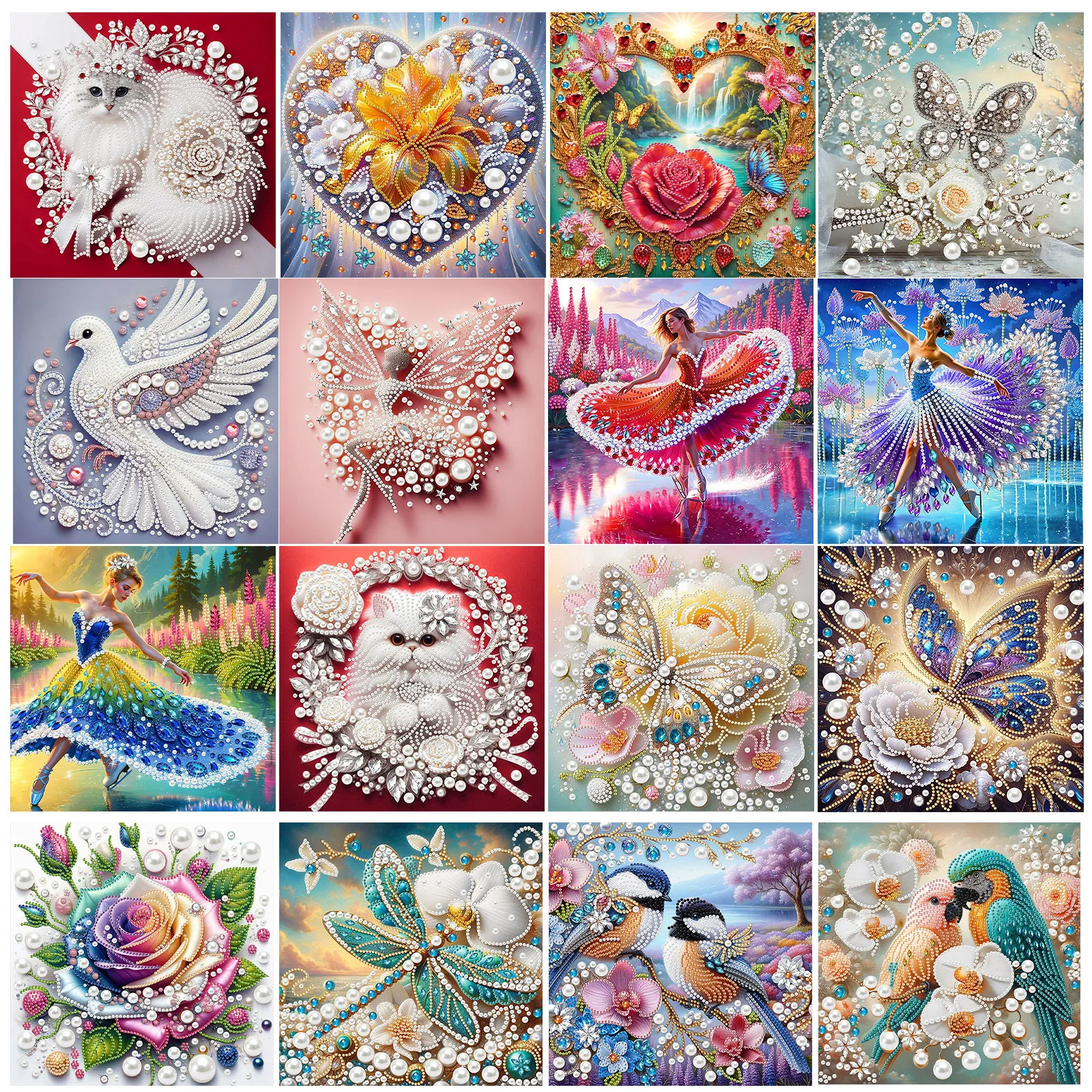 

Special Shaped 5D DIY Partial Drill Diamond Dots Paintings for Adults Home Wall Decor Diamonds Paintings Gem Art 11.81x11.81inch
