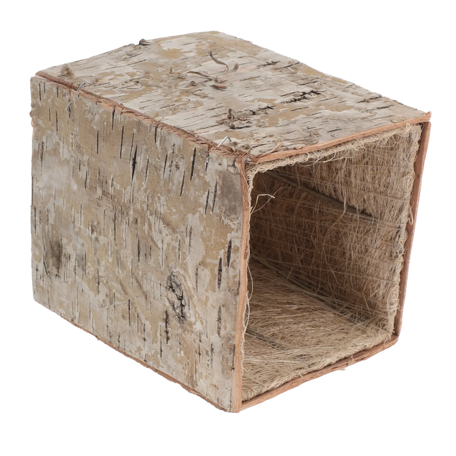 Rustic Birch Bark Flower Pot Decorative Succulent Planter Vintage Wood Container Flower Arrangement Garden Wooden Bark Planter