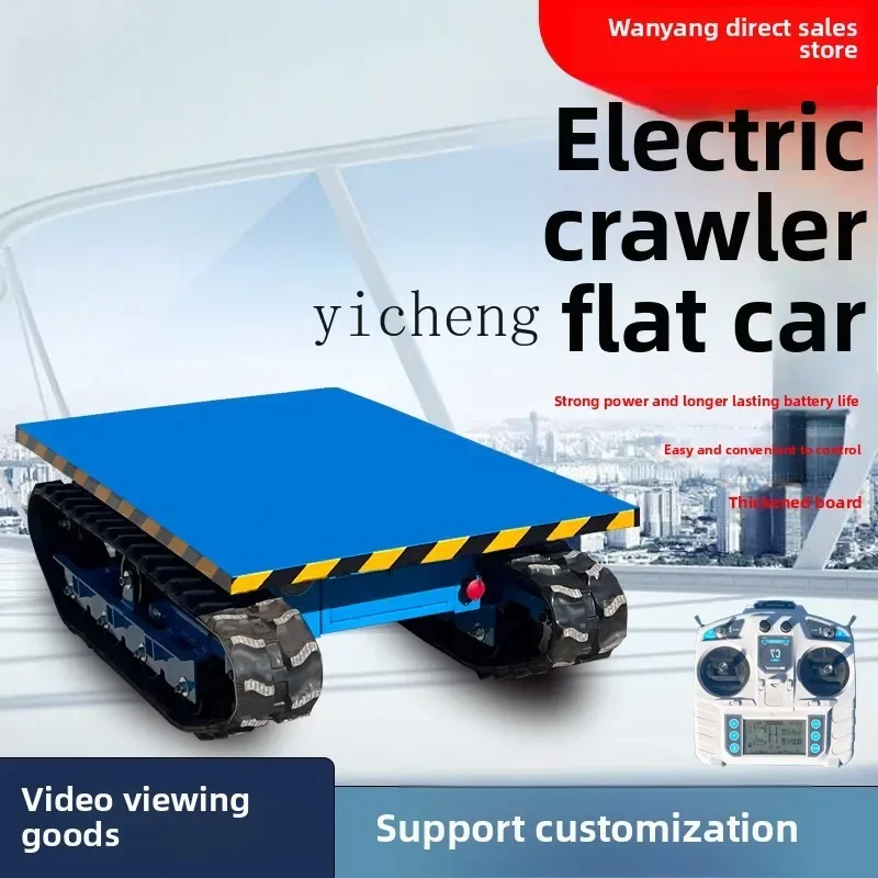 TQH small crawler electric remote control flatbed truck greenhouse cargo transportation turnover truck