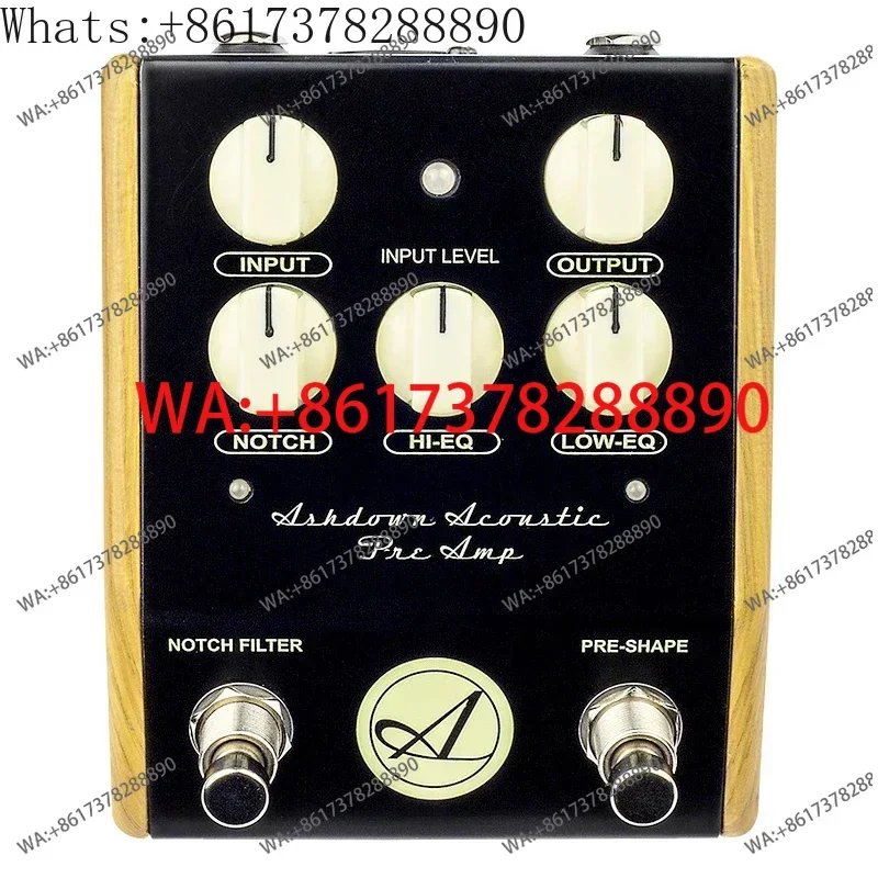 Ashdown Acoustic Preamp Electric Box Folk Wooden Guitar Effector Recording Performance Pre Level DI Box