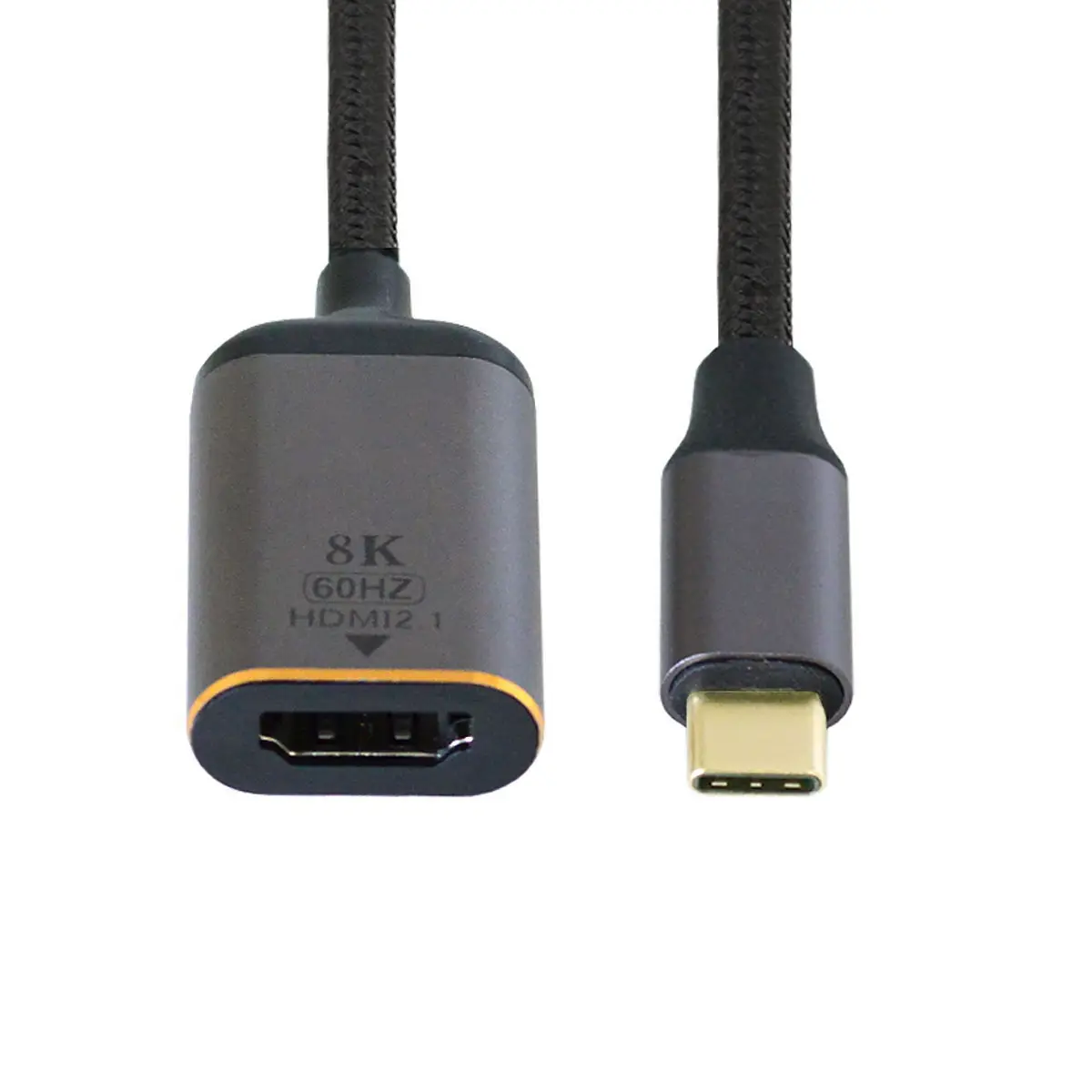 Cablecc Display 8K 60HZ UHD 4K HDTV Male Monitor USB4 USB-C to Female HDTV 2.0 Cable Type-C Source