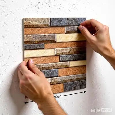 Self-Adhesive 3D Wall Panels 30x30cm 10pcs Foam Texture for Living Room Wall Protection Wainscoting Young DIY Enthusiasts