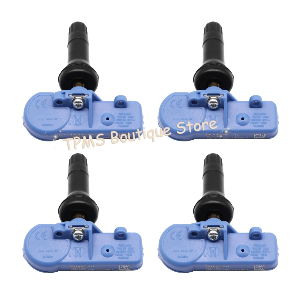 4pcs 13581561 TPMS Tire Pressure Monitor System For Chevrolet Malibu Niva II Opel Corsa E Meriva Vauxhall Corsa Meriva 433MHz