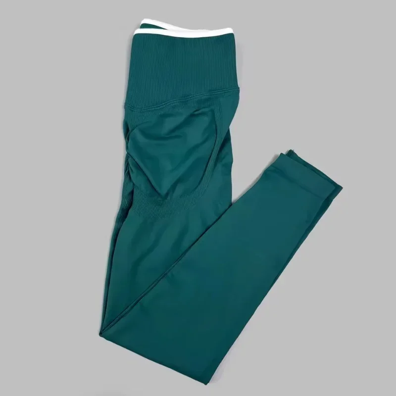 VEQSKING Damen-Yogahose zum Anheben der Hüfte, Sport- und Fitnesshose, nahtlose, schlankmachende und schnell trocknende Fitnesshose