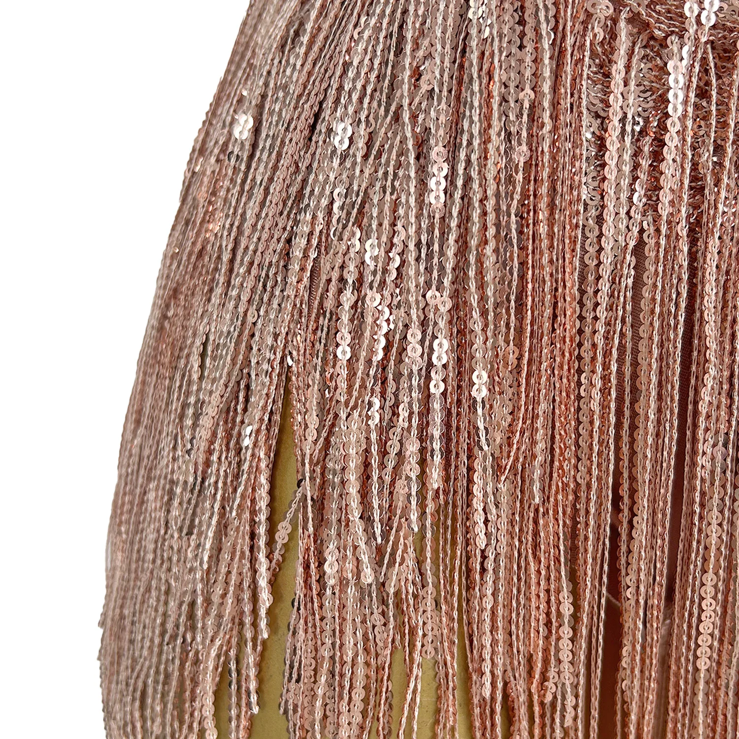 Shuye Champagne Fringed Latin Dance Talent Performance Suit Female Group Backing Dance Leotard Nightclub Performance Jumpsuit