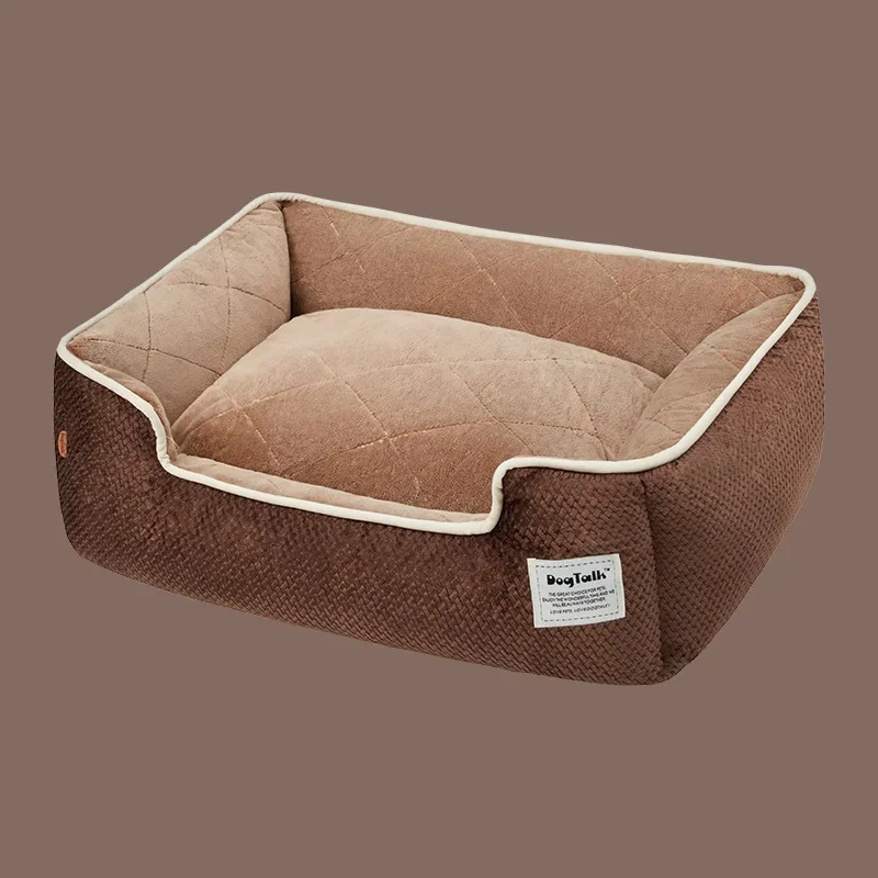 

Dog Bed dog house Sofa Kennel Soft Fleece Non-Slip Bottom Beds Washable Bite-Resistant Big Dog Beds Medium Sized Cushion