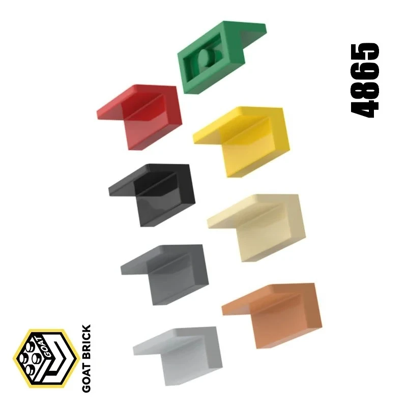 10Pcs MOC Parts 4865 30010 Panel 1 x 2 x 1 Compatible Bricks