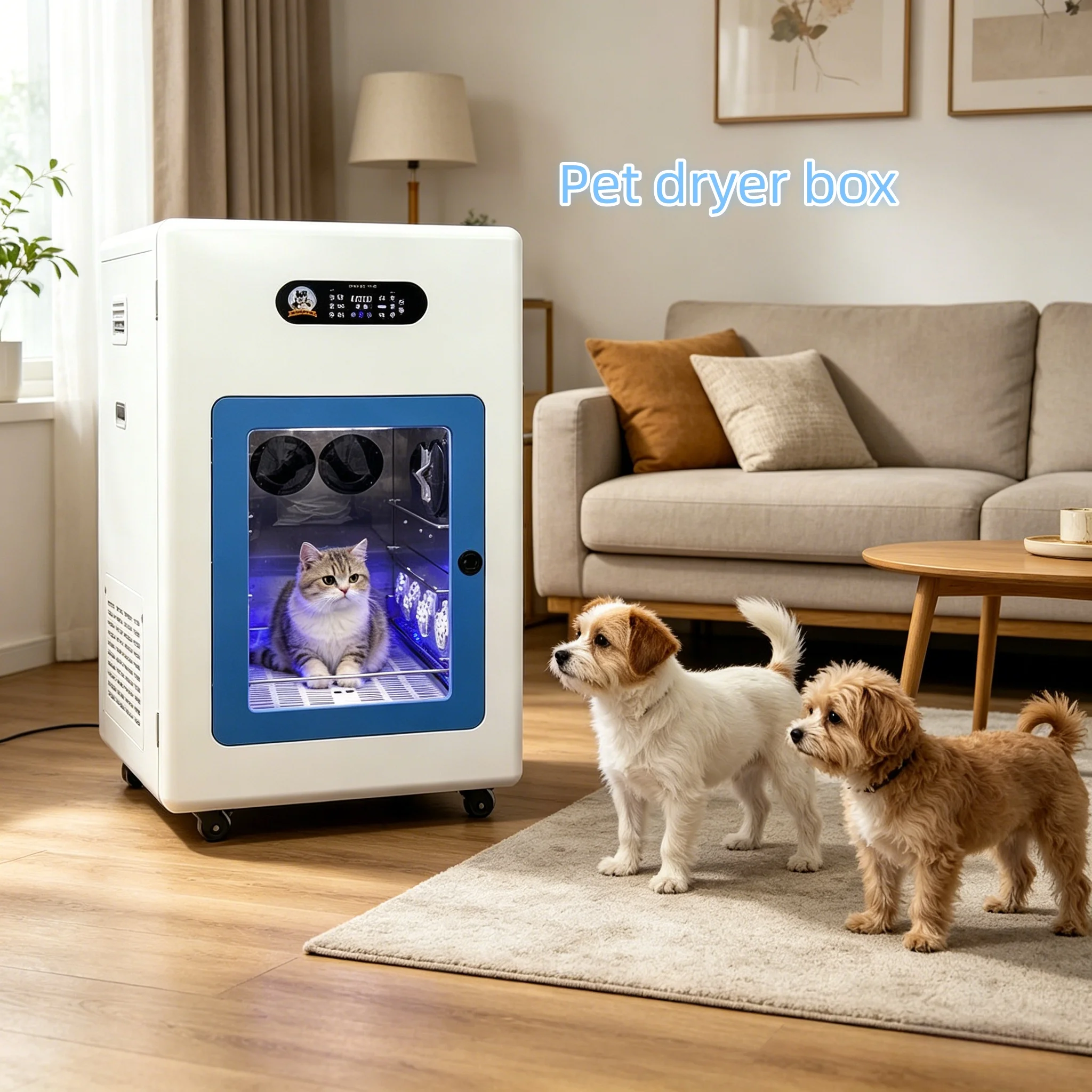 Smart Pet Grooming Dryer Machine With Automatic Hair Dryer Box And High Velocity Airflow Technology