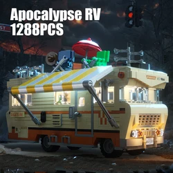 1288PCS Apocalypse RV Building Bricks Toys Sets MOC Motor Home Vehicle Assembly Blocks Model Home Ornament For Festival Gifts