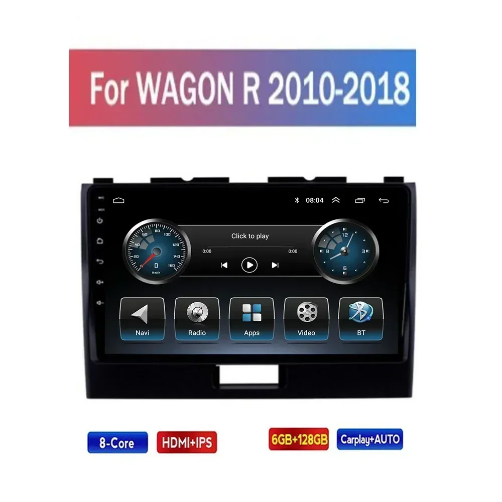 2 Din Android 13 Car Stereo Radio DVD GPS Multimedia Video Player 5G WiFi Camera DSP Carplay For Suzuki WAGON R 2010-2035