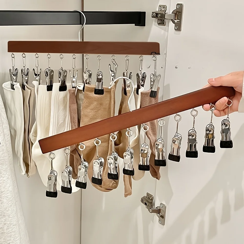 قطعة واحدة من شماعات السراويل المقطوعة لخزانة الملابس، تحمل 12 زوجًا من السراويل والجينز والقبعات والسراويل القصيرة والجوارب، لخطافات تخزين الخزانة #4