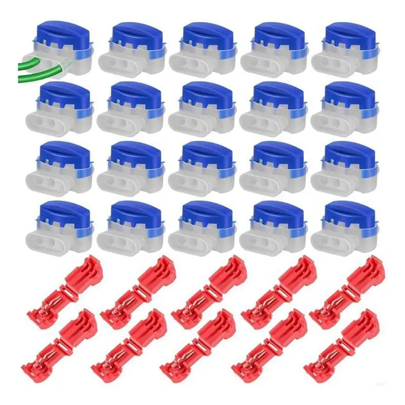 

A55T 314 T Shaped Cable Connectors Pack 20 Pcs Robotic Lawnmower With 10 Connection Clamps Connection Clamps For Robotic Lawnmow