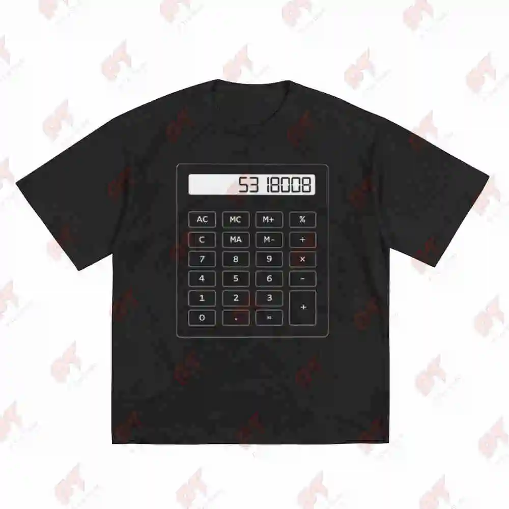 Calculator Boobies Short Sleeve Tee 100% Cotton T-Shirt