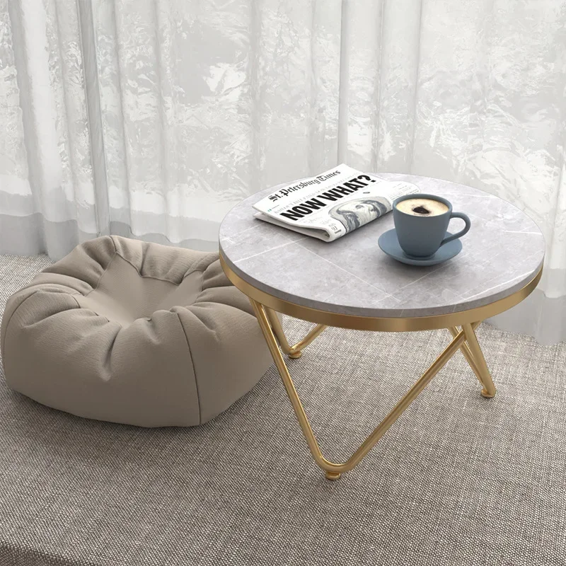 Nordic rock slab bay window tatami modern simple fashion coffee table light luxury balcony tatami sitting simple tea