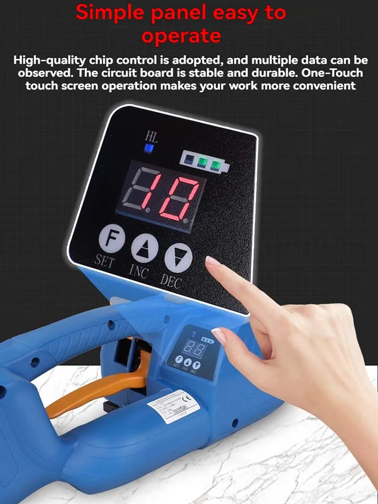 Reggiatrice portatile Reggiatrice automatica con batteria al litio Piccola tenditore portatile Macchina hot melt