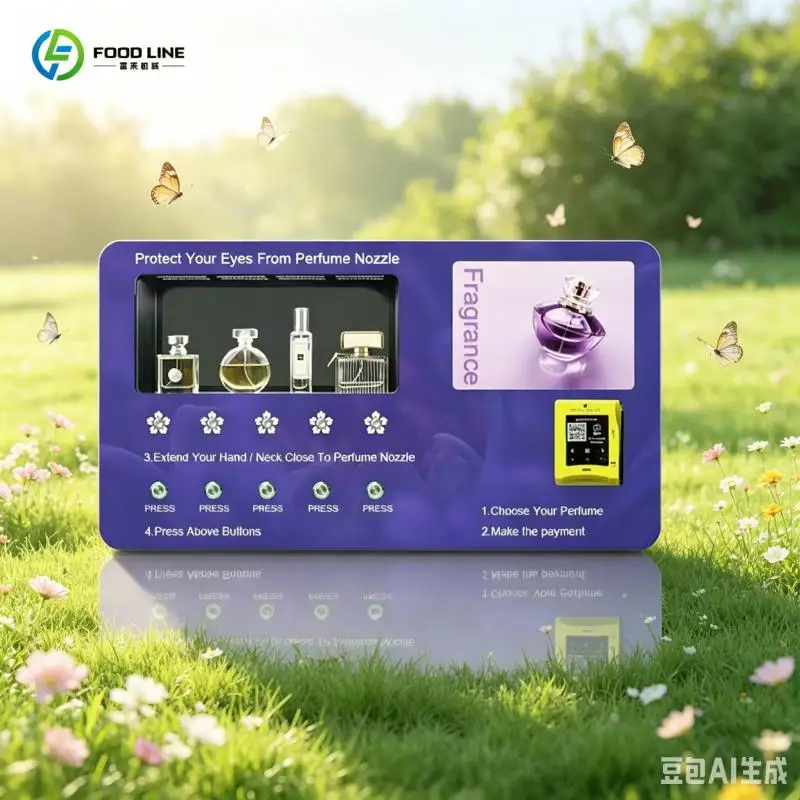 Modern Cologne Vending Machine for Shopping Malls with Power-off Protection Feature FL Customized