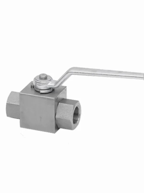 304 stainless steel high-pressure ball valve 2-point high-temperature inner thread straight YJZQ hydraulic valve