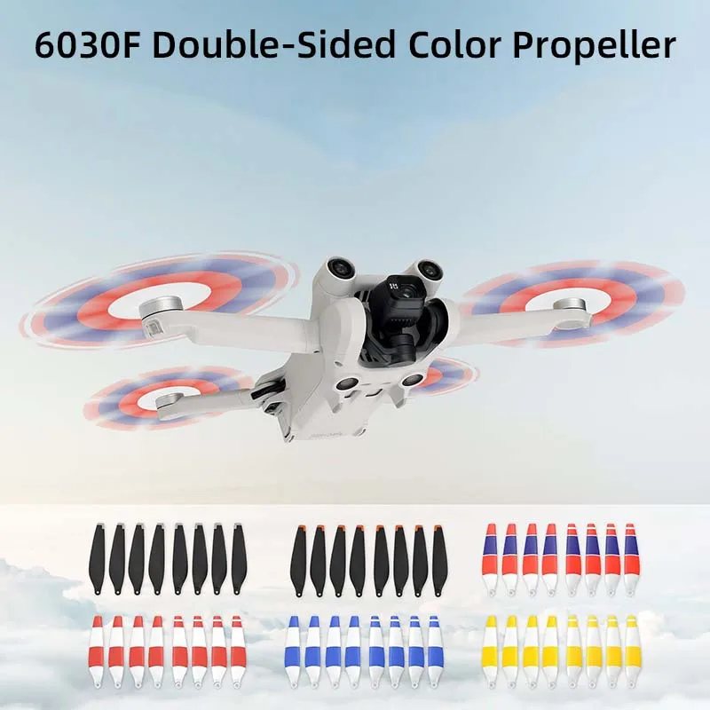 Color Noise-Reducing Propeller Blades for DJI MINI3 Pro/Mini 4K Propellers