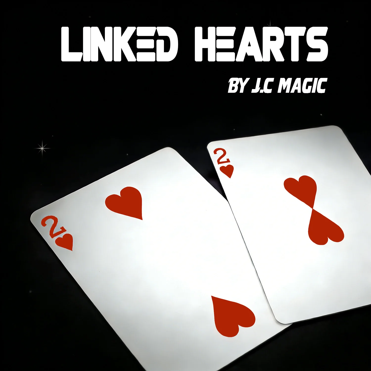 

Linked Hearts by J.C Magic Tricks Two Hearts Slowly Move and Link As One Visual Close-up Illusions Gimmicks Mentalism Props