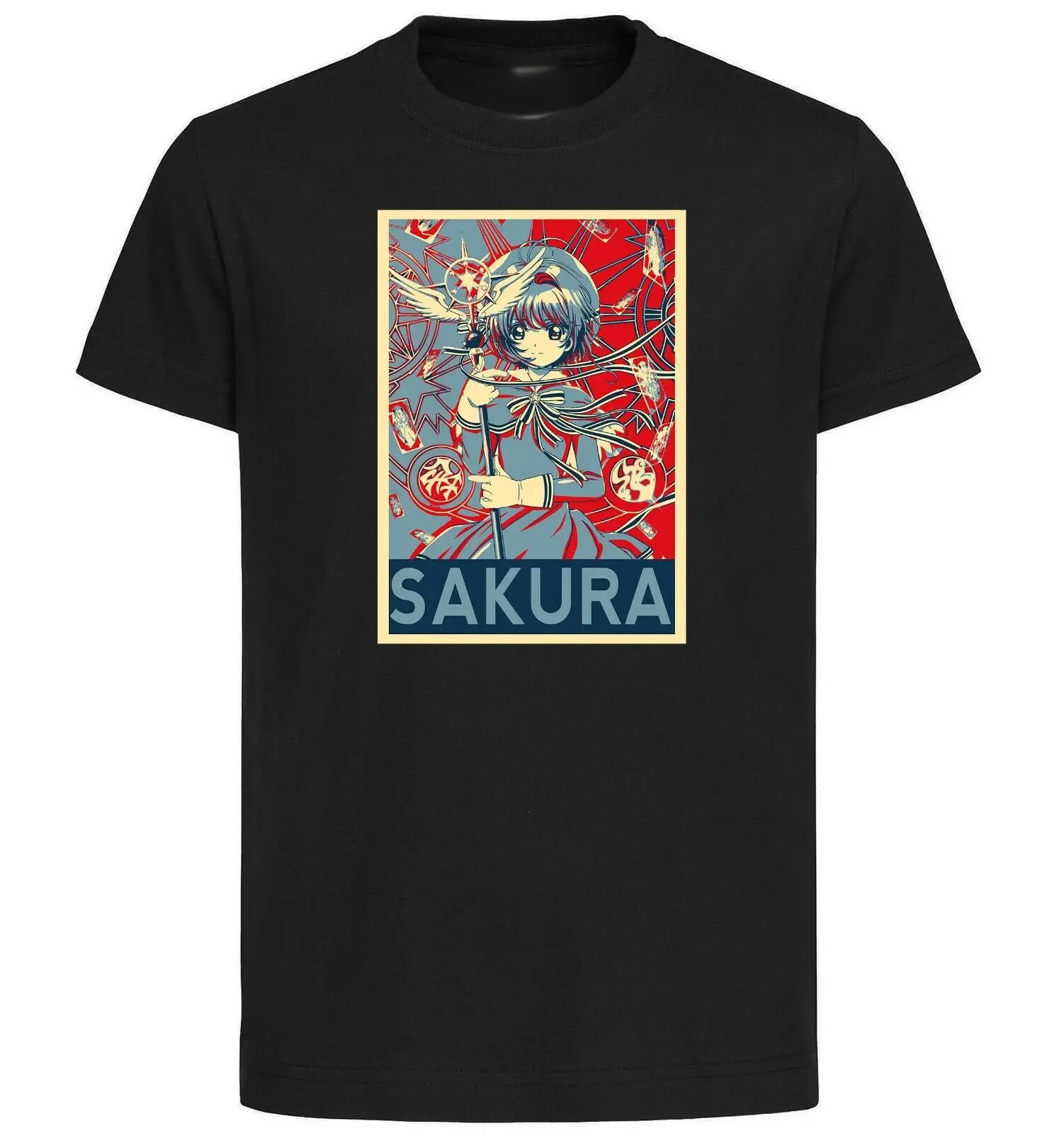 Black - Propaganda Card Captor Sakura - Clear Card T-Shirt-