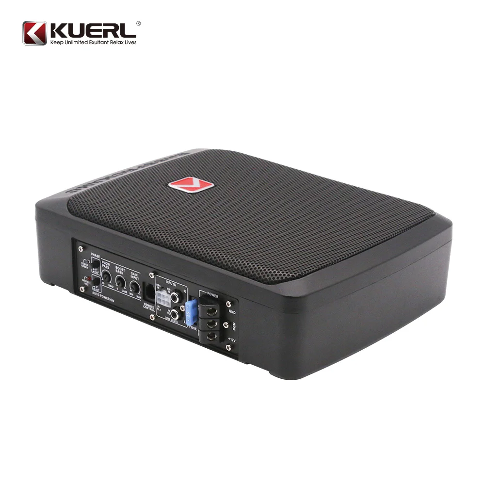 600W High-power Ultra-thin Subwoofer 12V Universal Aluminum Alloy Ultra-mini Small Subwoofer 6*8 Inch Pure Bass Car Audio