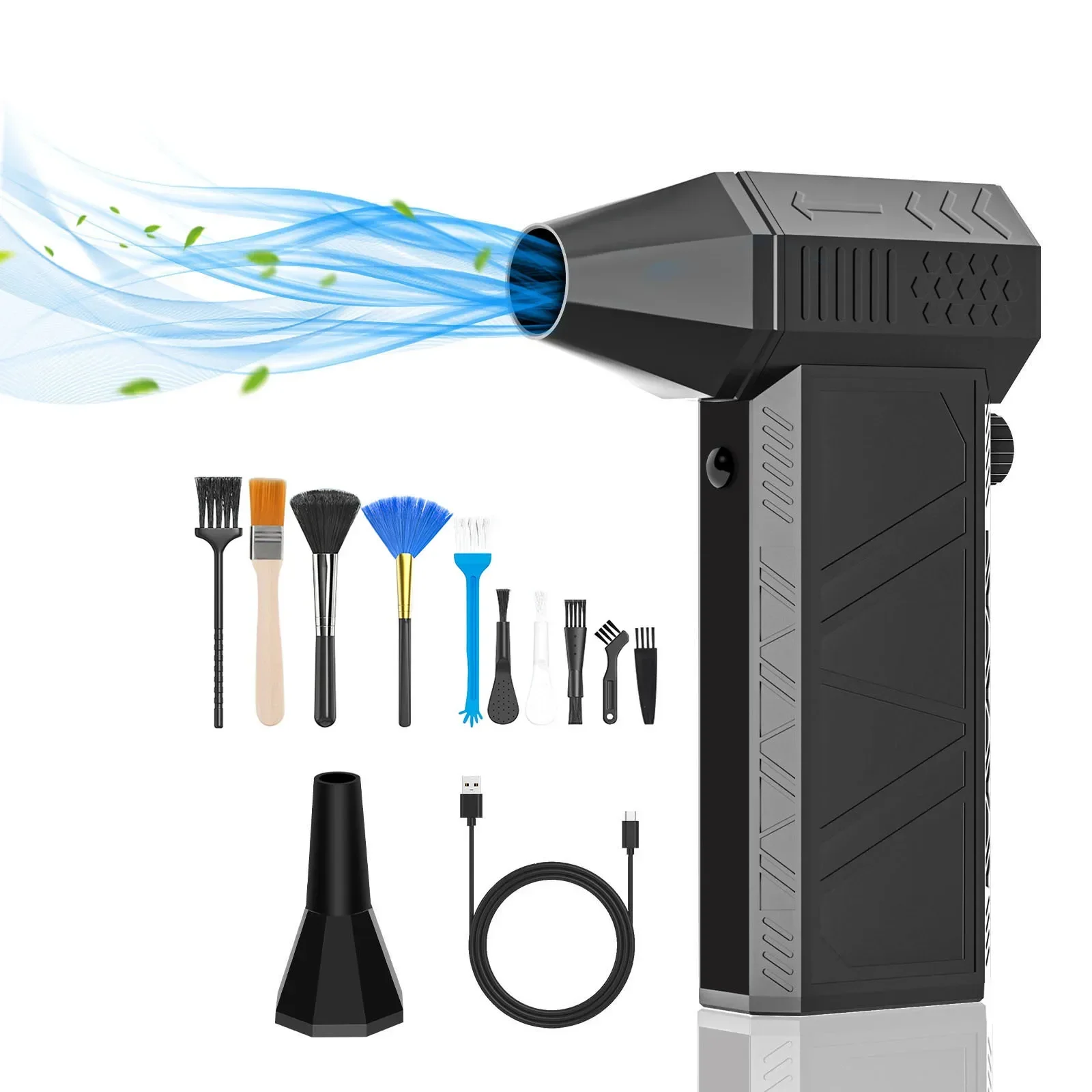 

X6Pro Handheld Mini Turbo Jet Fan - 150,000 RPM Powerful Air Blower | Compressed Air Duster for Car Drying/PC Cleaning/Home Use