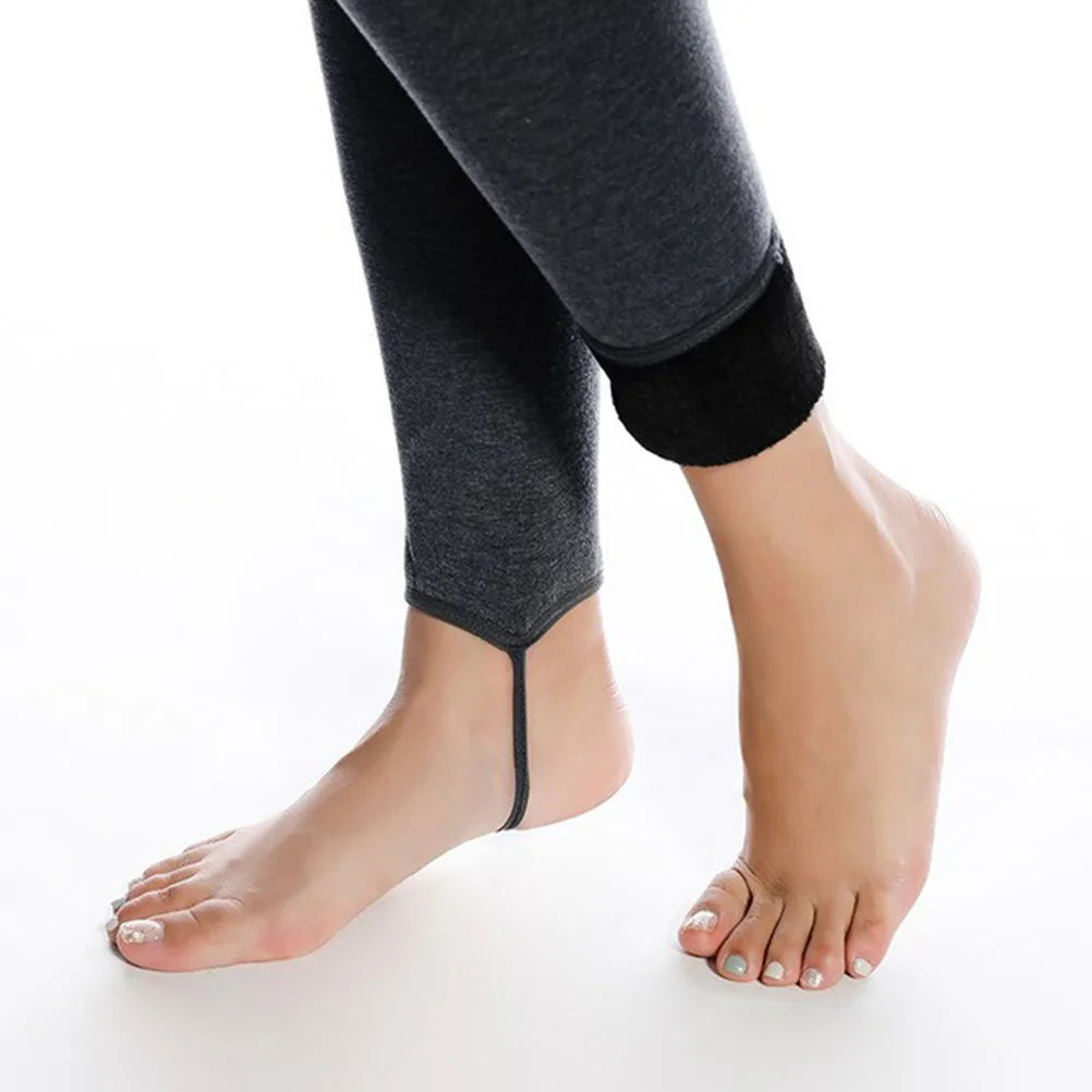 

1Pcs Thickened Warm Yoga Pants Dark Grey Elastic Leggings Stirrup Trousers Breathable Slim Fit Gym Workout Running Fitness