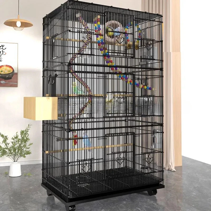 Parrot Metal Bird Cage Perches Accessories Lovebird Pigeons Bird House Outdoor Parakeet Maisons Et Habitats Outdoor Garden Hut