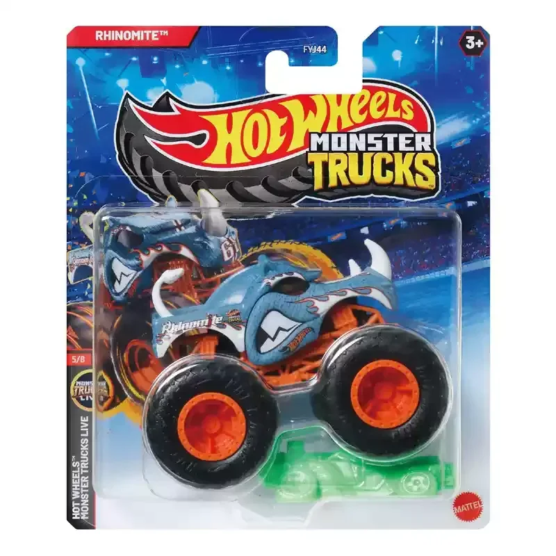 Original Hot Wheels Car Monster Trucks Toy for Boy 1/64 Diecast Ramblin Wrecker Poison Pinto Big Foot Spongebob Squarepants Gift