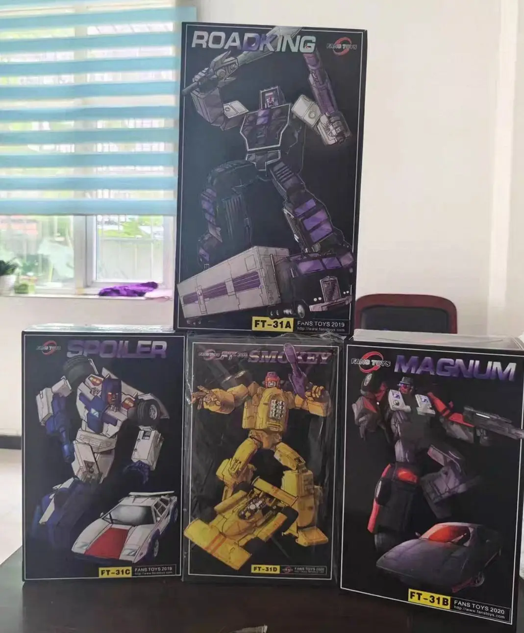 Em estoque transformando brinquedos fanstoys ft31a ft31b ft31c ft31d ft31e tigre voador quad modelo de ação presente colecionável