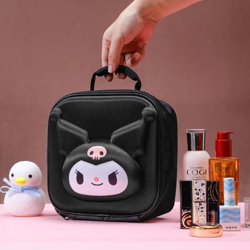 Kawaii Sanrio Hello Kitty Cosmetic Bag Kuromi My Melody Cute Large Capacity Waterproof Beauty Storage Bag Girls Travel Wash Bag