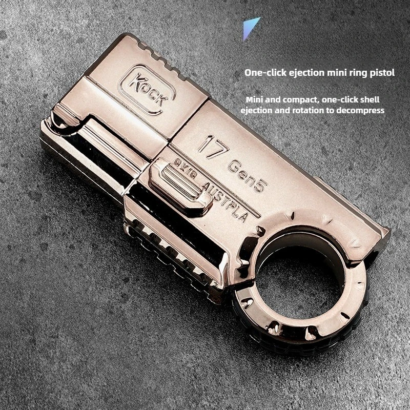 ปืนของเล่นแบบวงแหวน ยิงลูกกระสุนนิ่ม พกพาสะดวก ขนาดเล็ก 3 มิติ ปล่อยปลอกกระสุนได้ ผลิตจากโลหะผสม เหมาะสำหรับเล่นกลางแจ้ง ของเล่นสนุกๆ สำหรับเด็กผู้ชาย ของขวัญวันเกิด ของเล่นฝึกสมาธิ